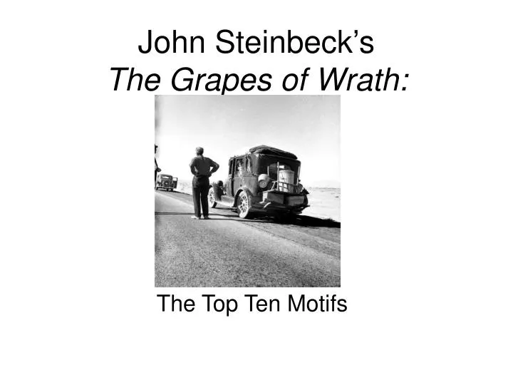 john steinbeck s the grapes of wrath