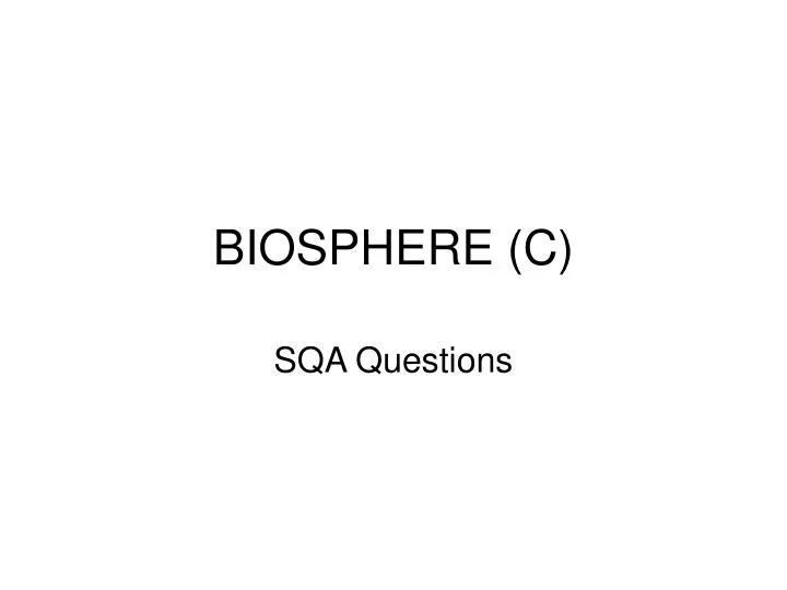 biosphere c