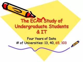 The ECAR Study of Undergraduate Students &amp; IT