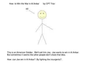 How to Win the War in Al Anbar by CPT Trav