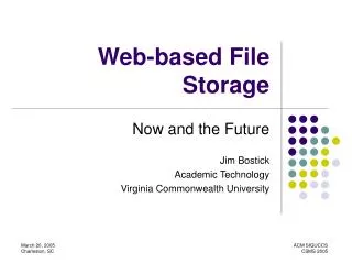 Web-based File Storage