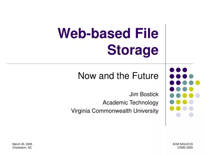web based file storage