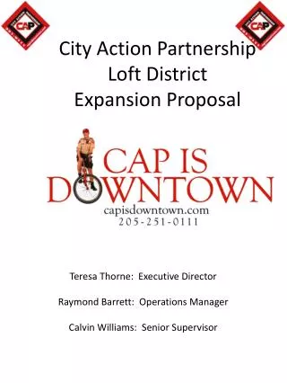 City Action Partnership Loft District Expansion Proposal
