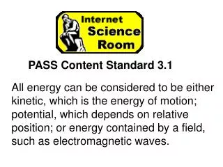 PASS Content Standard 3.1