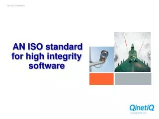 AN ISO standard for high integrity software