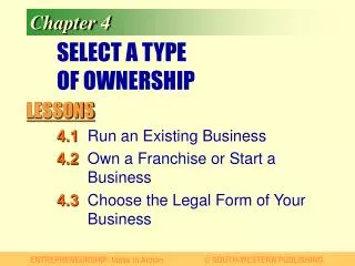 SELECT A TYPE OF OWNERSHIP