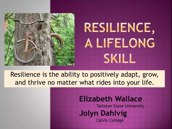 resilience a lifelong skill