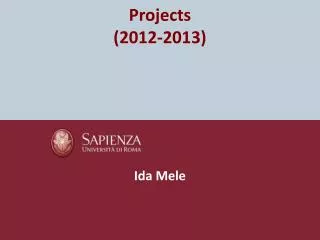 Projects (2012-2013)