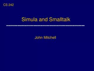 simula and smalltalk