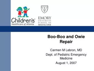 Boo-Boo and Owie Repair