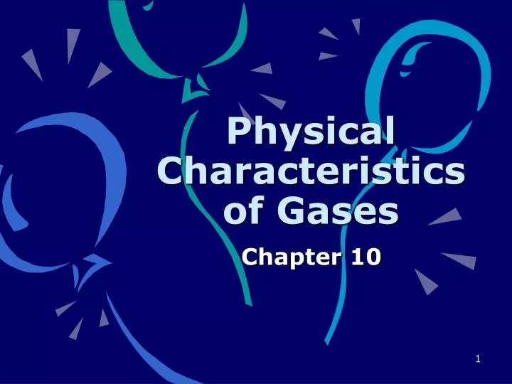 physical characteristics of gases