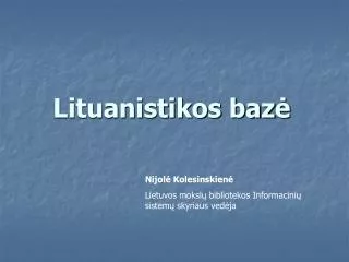 lituanistikos baz
