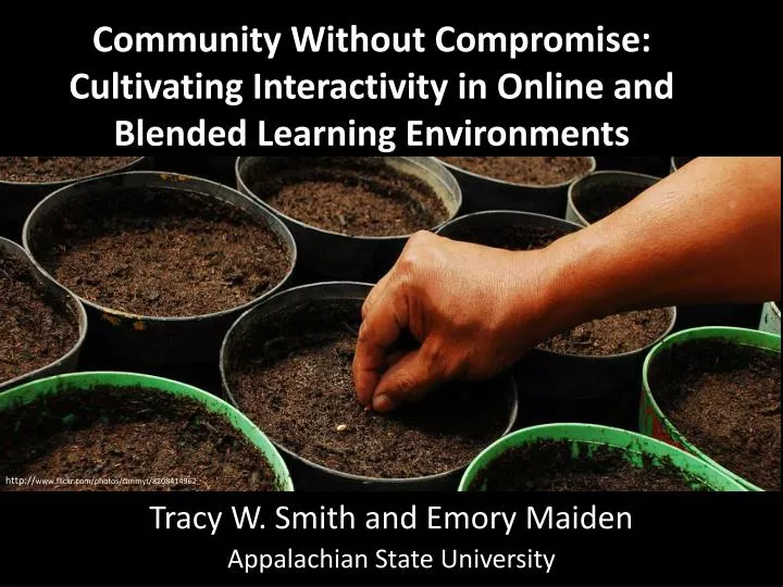 community without compromise cultivating interactivity in online and blended learning environments