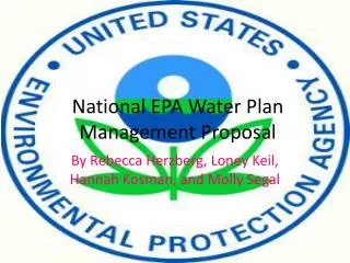 National EPA Water Plan Management Proposal