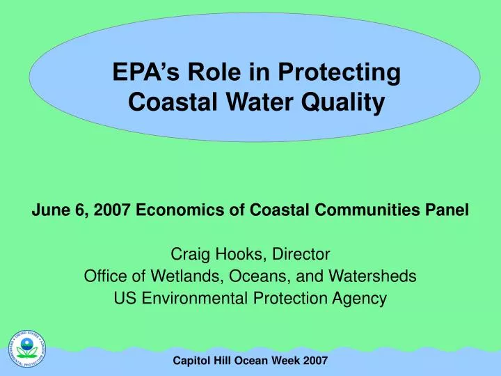 epa s role in protecting coastal water quality