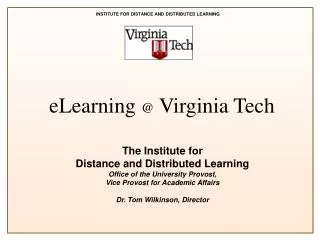 eLearning @ Virginia Tech