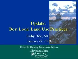 Update: Best Local Land Use Practices