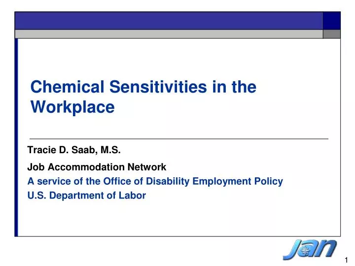 chemical sensitivities in the workplace