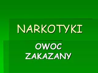 narkotyki
