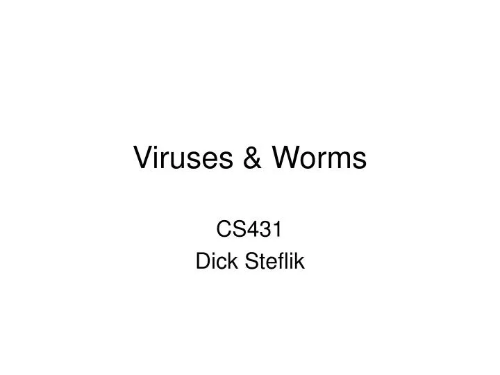 viruses worms