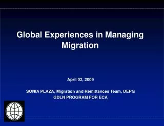 Global Experiences in Managing Migration