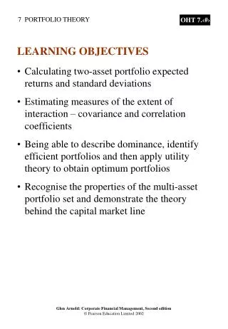 Calculating two-asset portfolio expected returns and standard deviations
