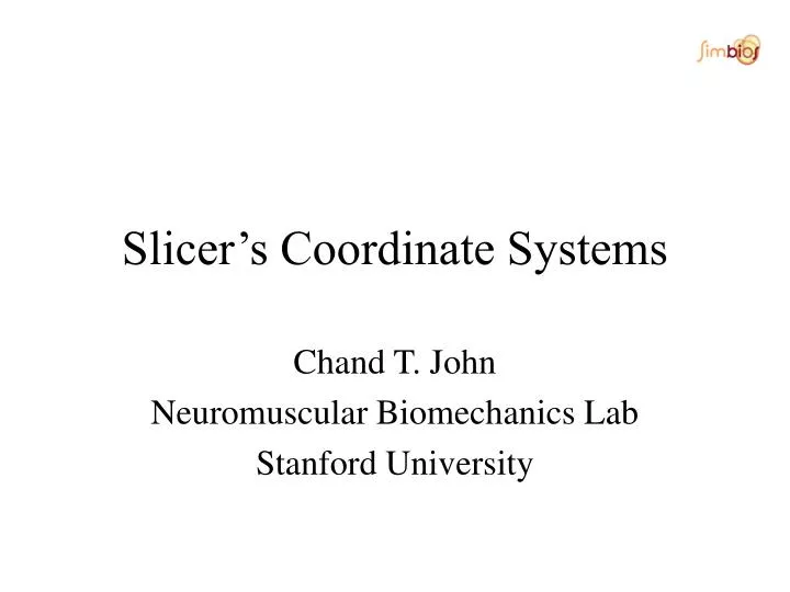 slicer s coordinate systems