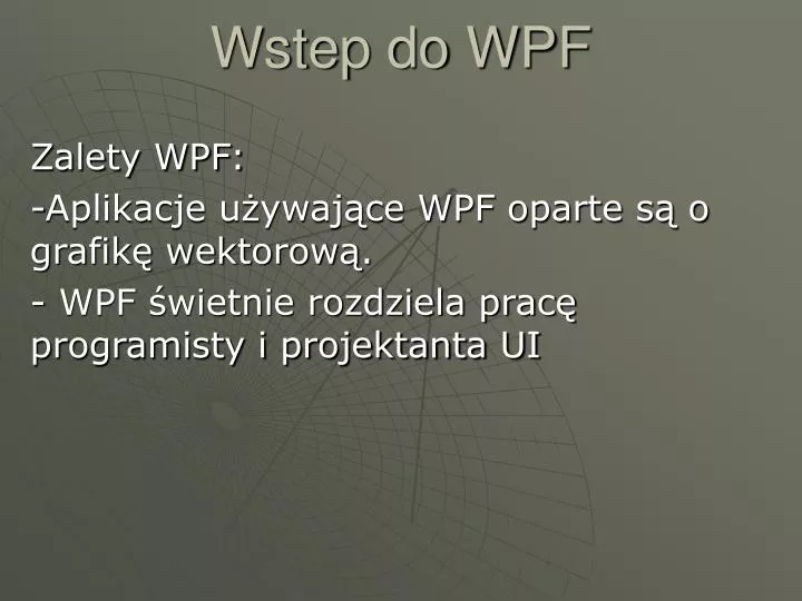 wstep do wpf