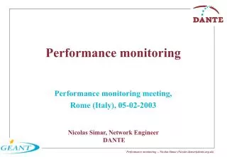 Performance monitoring