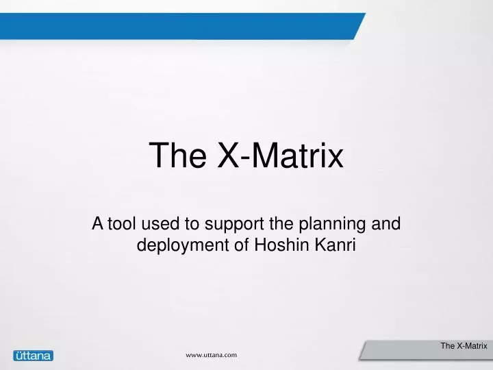 the x matrix