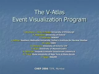 The V-Atlas Event Visualization Program