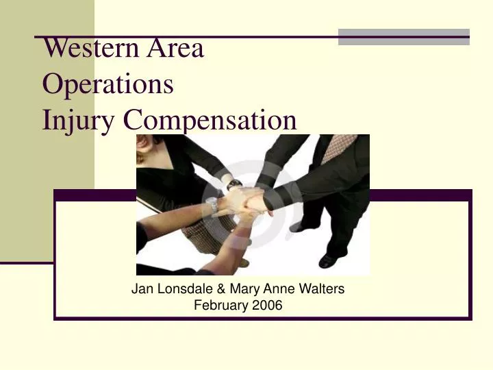 western area operations injury compensation