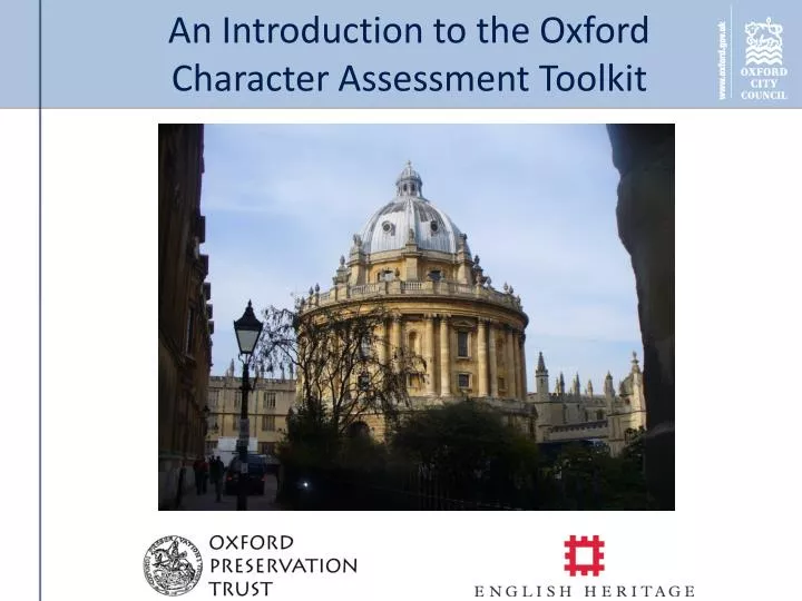 an introduction to the oxford character assessment toolkit