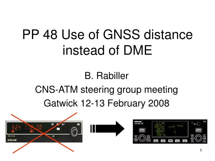 pp 48 use of gnss distance instead of dme