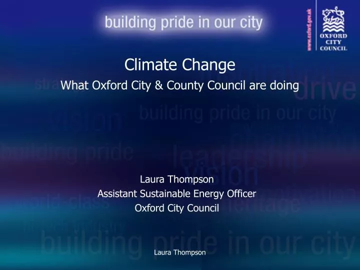 climate change what oxford city county council are doing
