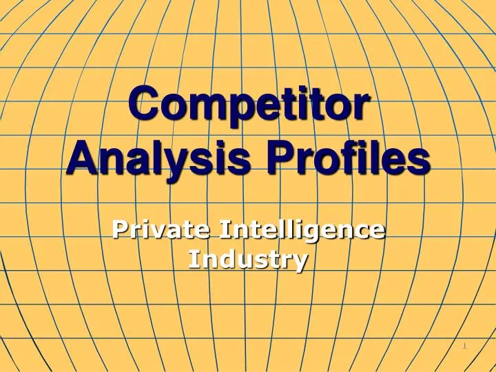 competitor analysis profiles