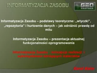 informatyzacja zasobu