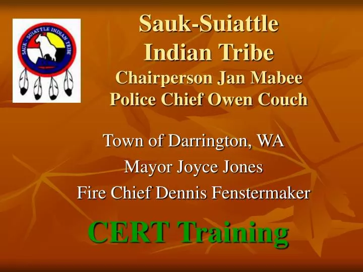 sauk suiattle indian tribe chairperson jan mabee police chief owen couch