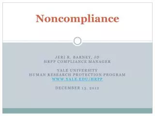 Noncompliance