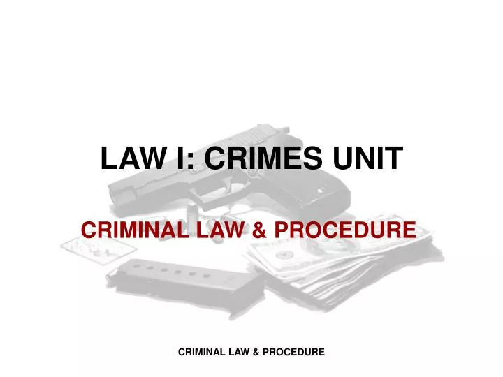 law i crimes unit