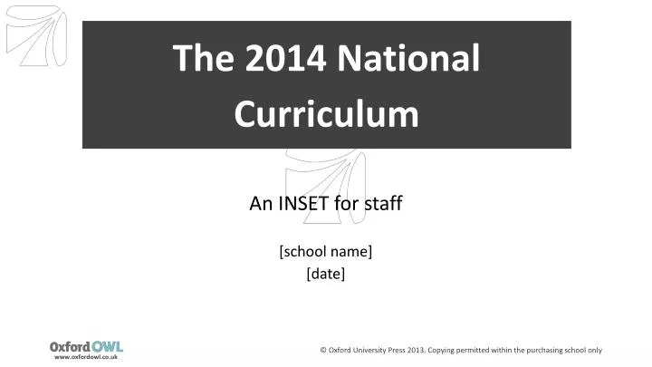 the 2014 national curriculum