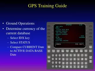 GPS Training Guide