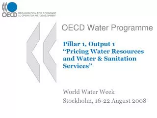 OECD Water Programme