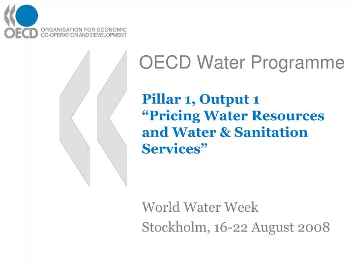 oecd water programme