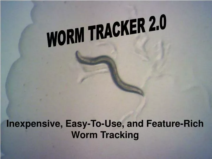 inexpensive easy to use and feature rich worm tracking