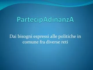 partecipadinanza