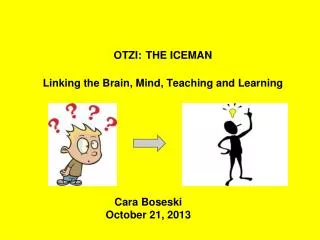 OTZI:	THE ICEMAN Linking the Brain, Mind, Teaching and Learning