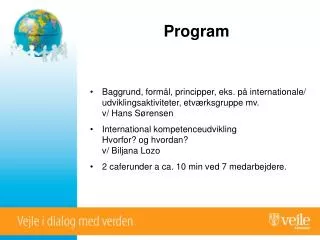 program