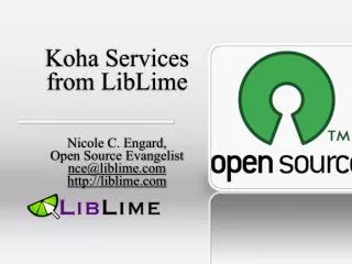 Koha Services from LibLime