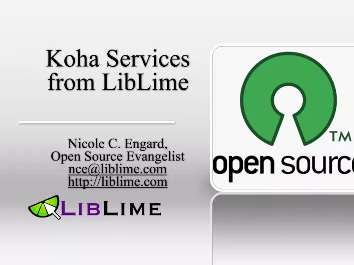 koha services from liblime